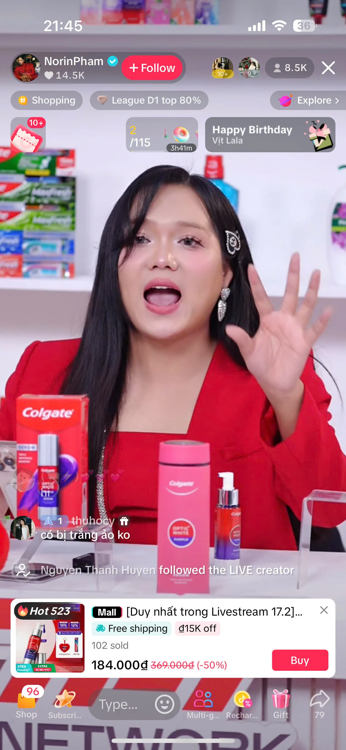 Colgate livestream with NorinPham